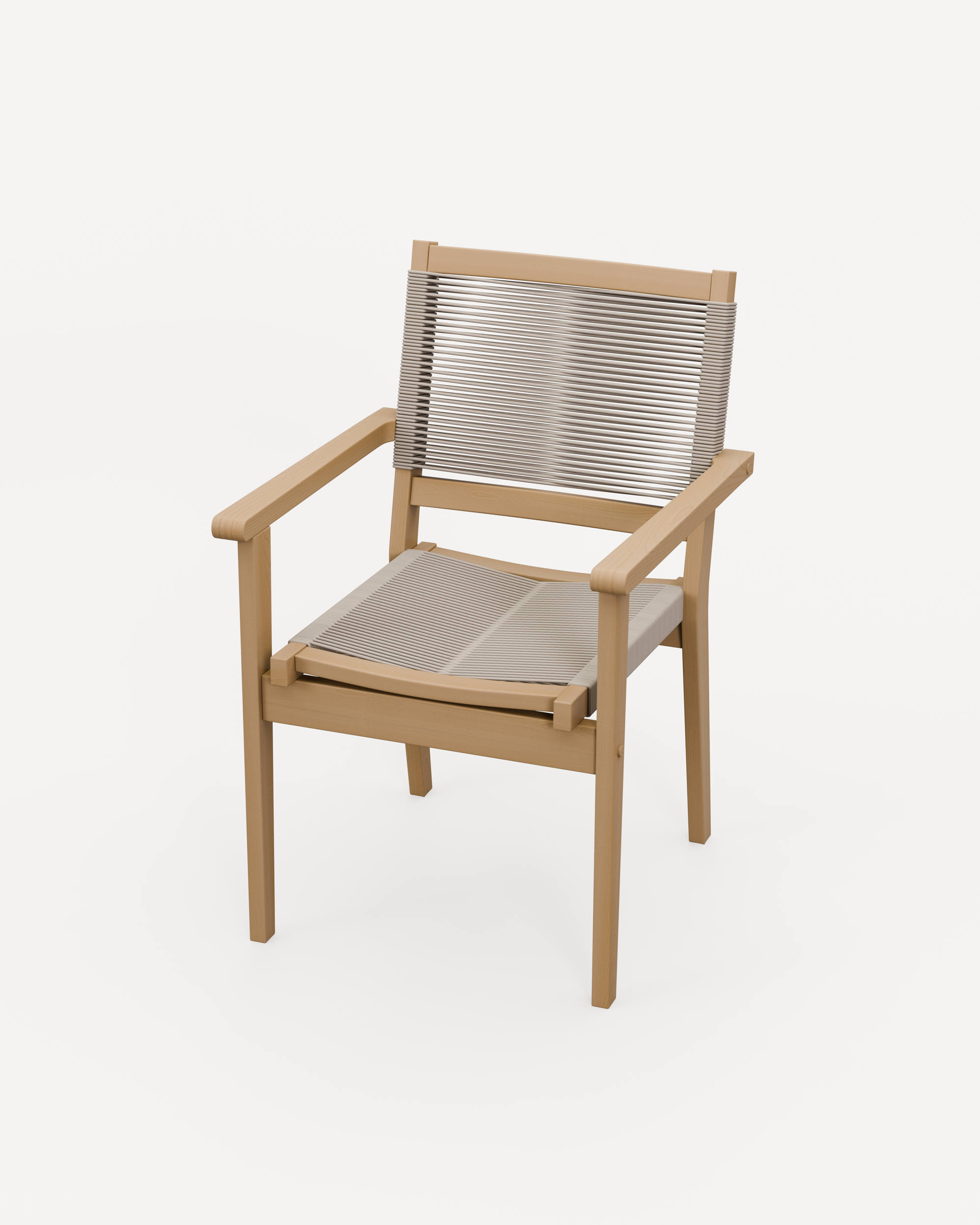 Roma 6 Seater Round Sunray with Terrazzo Insert Dining Set with Roma Rope Stacking Chairs