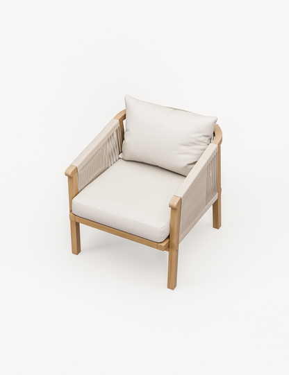 Roma 5 Seater Triple Lounge Set with Rectangular Coffee Table