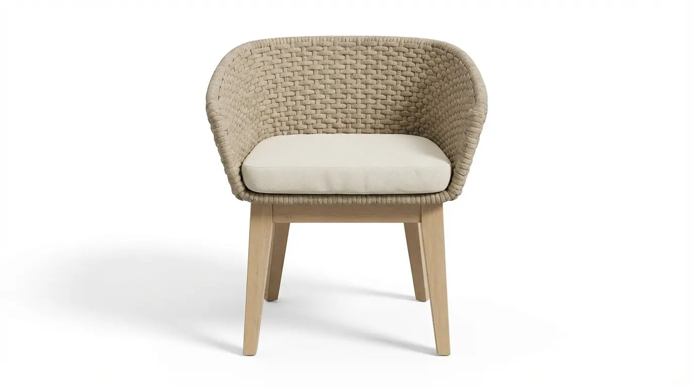 Image of Roma 2 Seater Round Sunray Bistro Set with Eden Dawn Chair