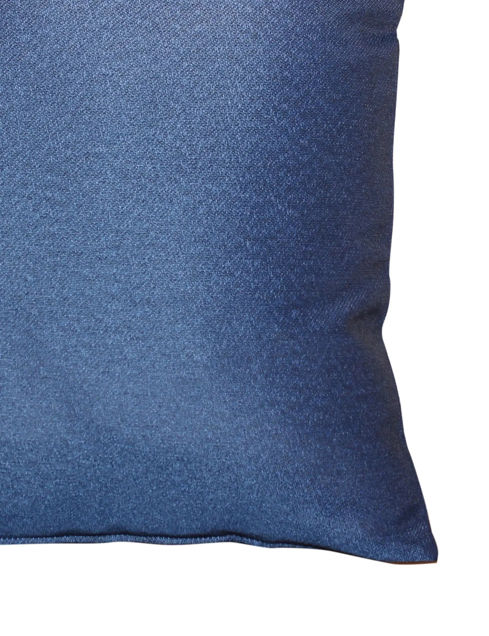 Image of Close-up of a blue textured pillow on a white background
