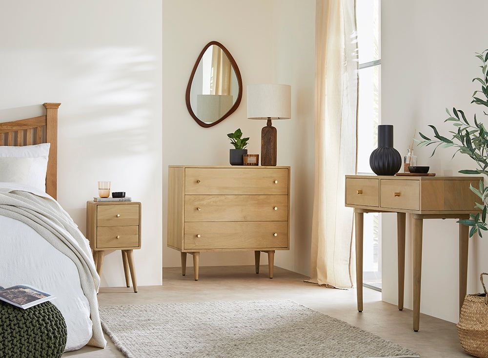 Image of Minimalist Mango Oslo Console, Dressing Table, and Desk