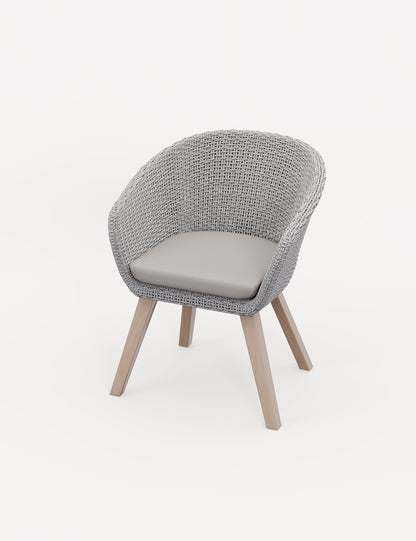 Roma 2 Seater Round Sunray Bistro Set with Sol Dining Chairs