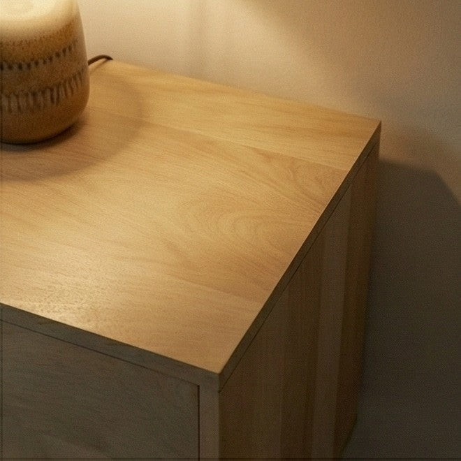 Image of Minimalist Mango Wood Oslo Bedside Table