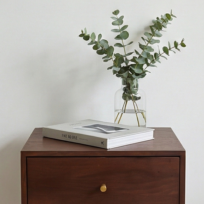 Image of Scandinavian Walnut Oslo Bedside Table