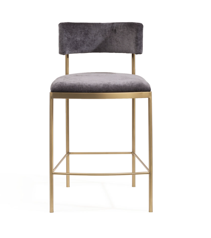 Image of Envie II Counter Stool - Giselle Dark Charcoal