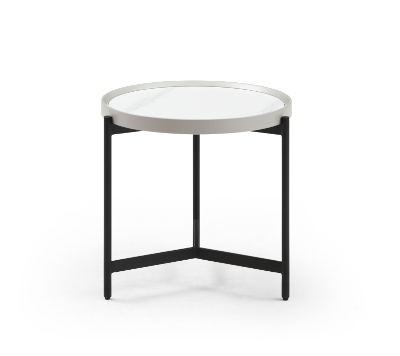 Image of Ivery Side Table - Light Grey