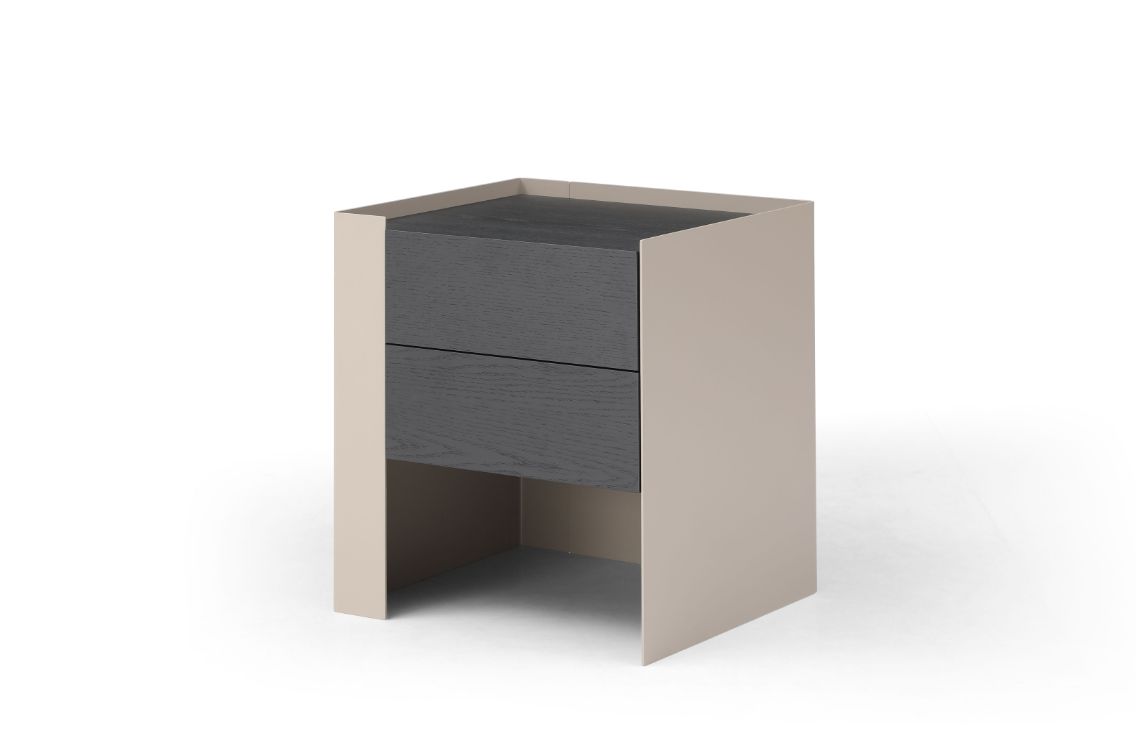 Image of Tunica Bedside Table - Taupe - Pair