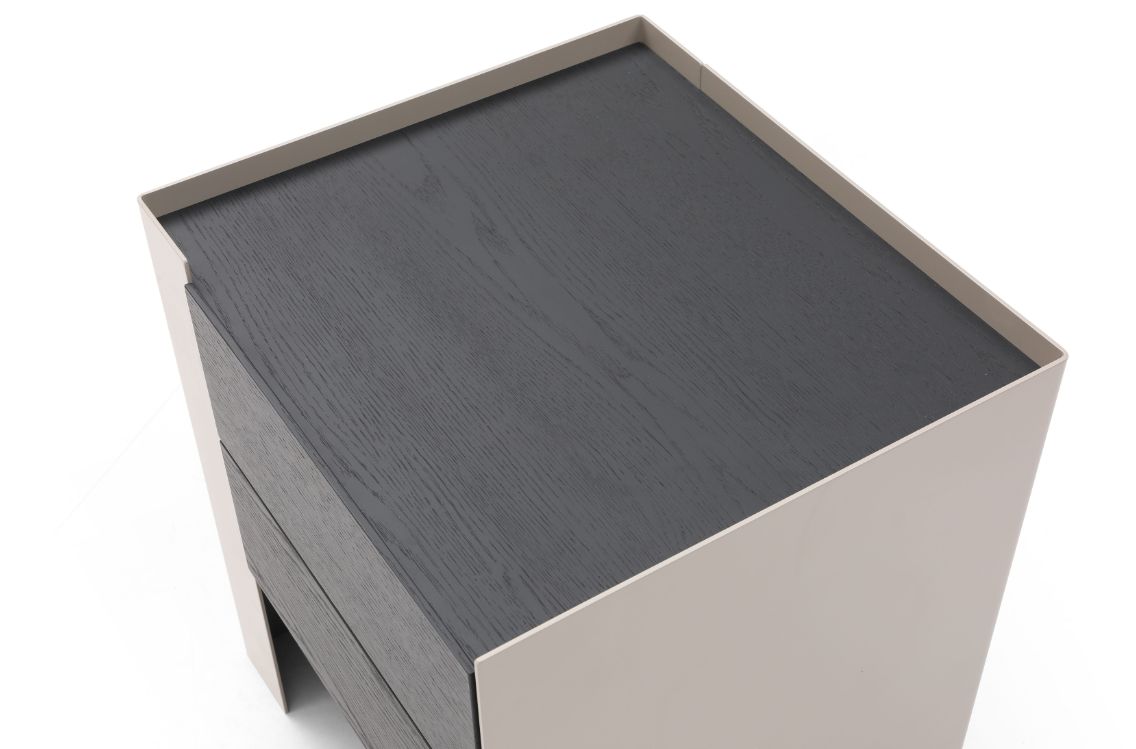 Image of Tunica Bedside Table - Taupe - Pair