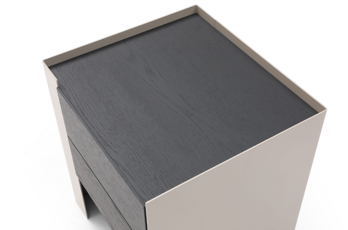 Image of Tunica Bedside Table - Taupe - Pair