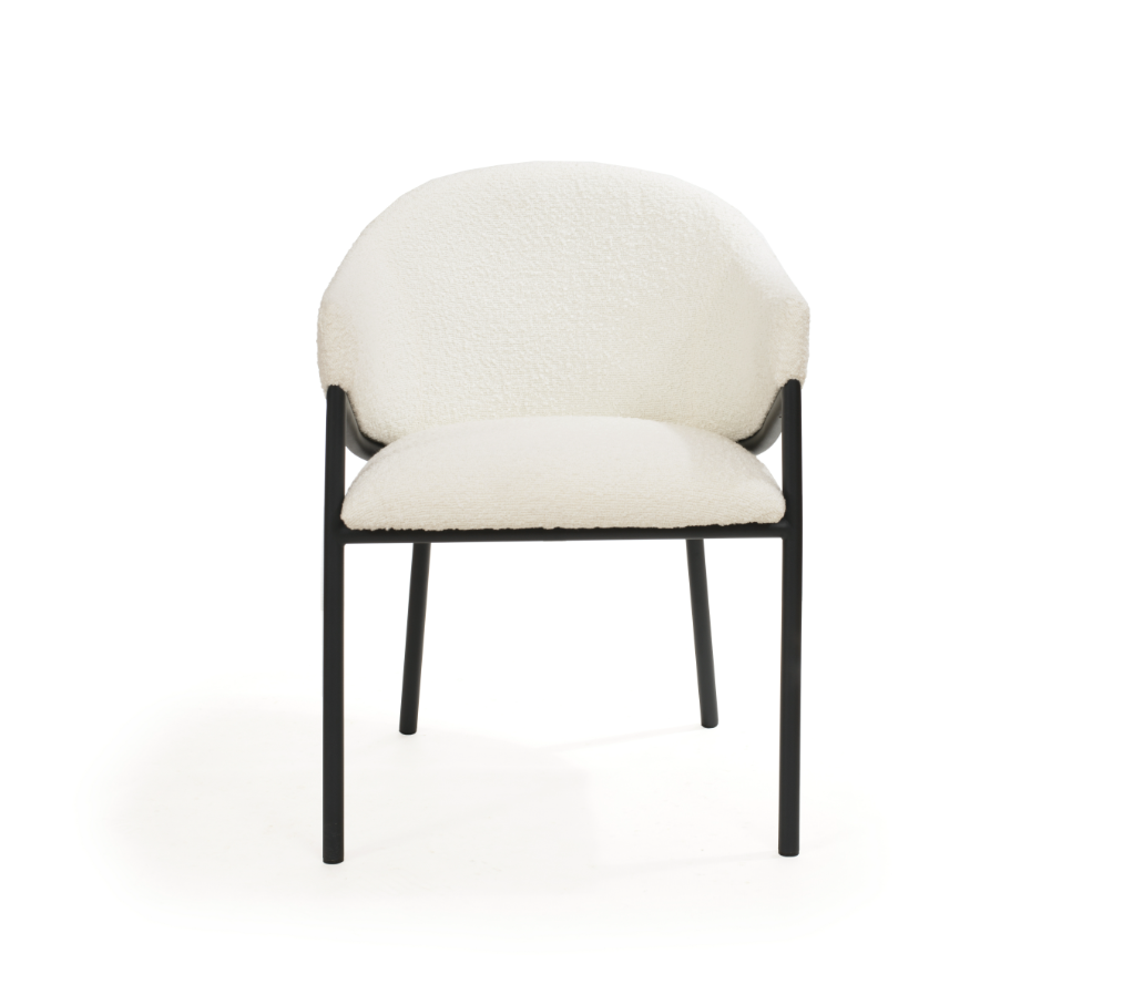 Image of Aidan Armchair - Polar Bouclé - Set of 2