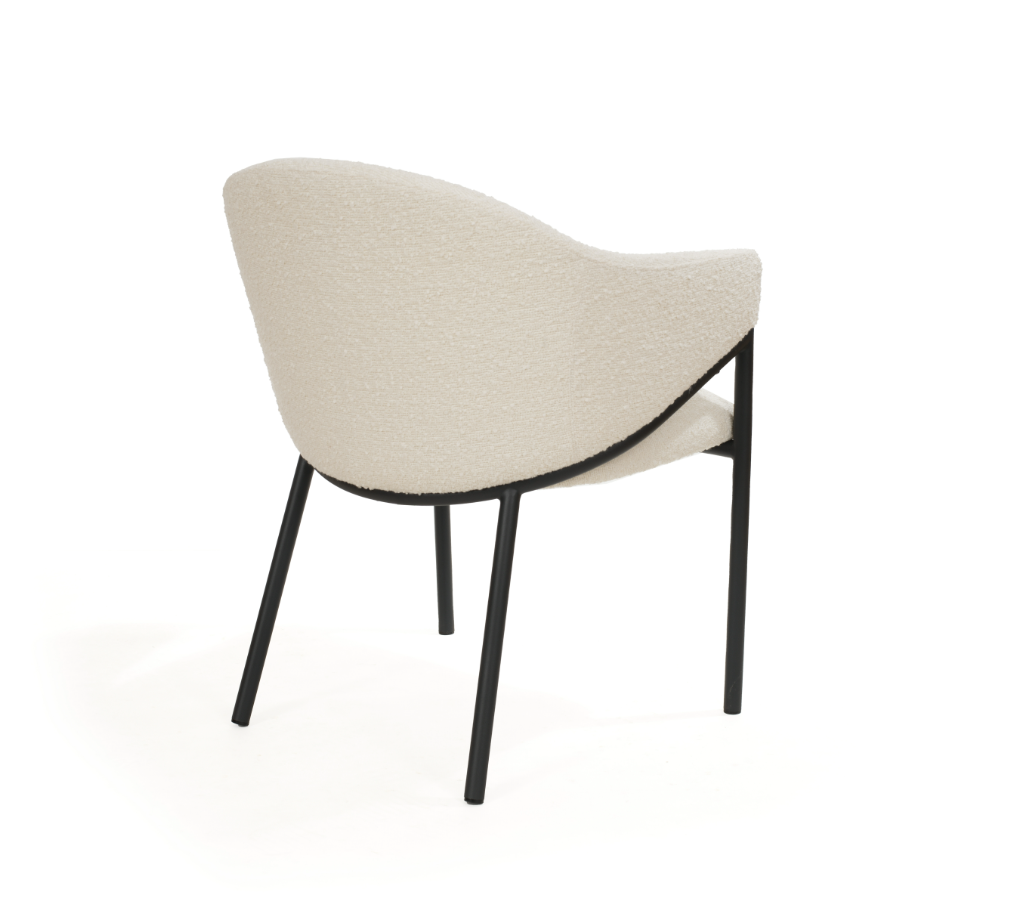 Image of Aidan Armchair - Polar Bouclé - Set of 2