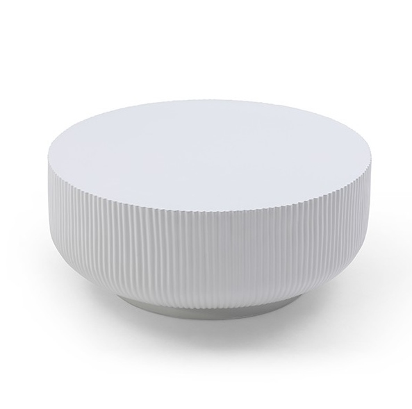 Image of Ridge Coffee Table - White