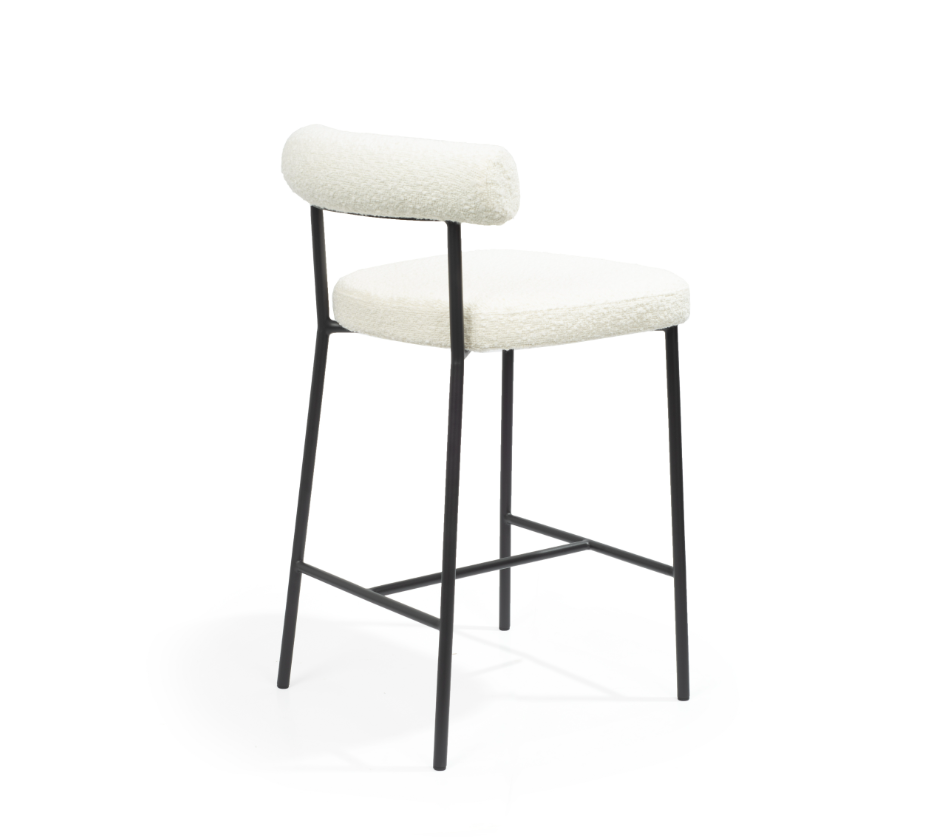 Image of Alita Stool - Chex Bouclé Polar