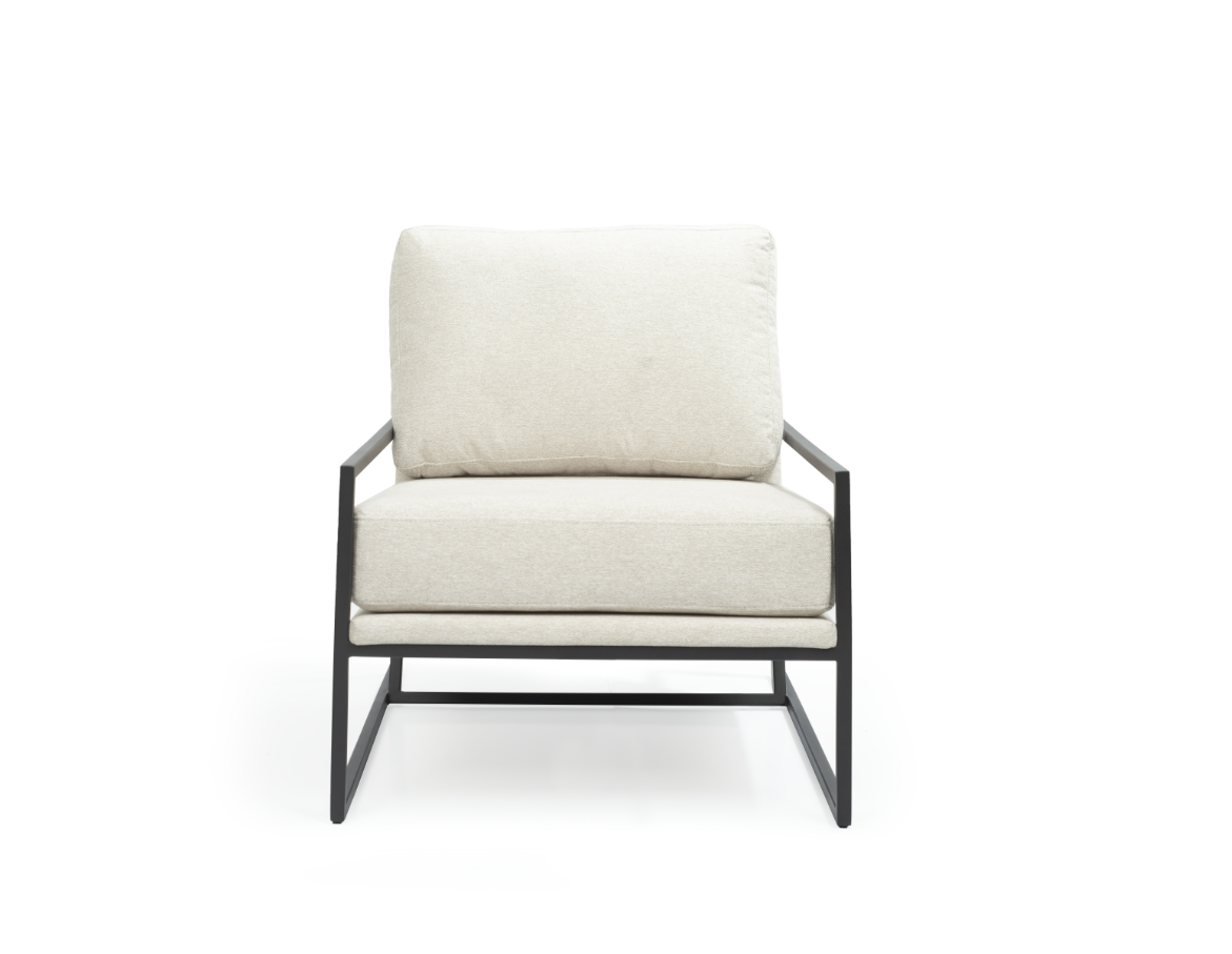 Image of Newell Lounge Chair - Avery Velour Cream