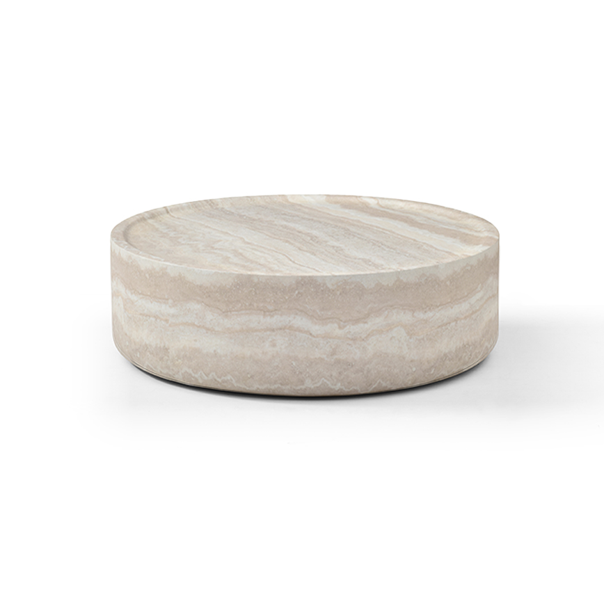 Image of Ciladro Coffee Table - Faux Travertine - Large