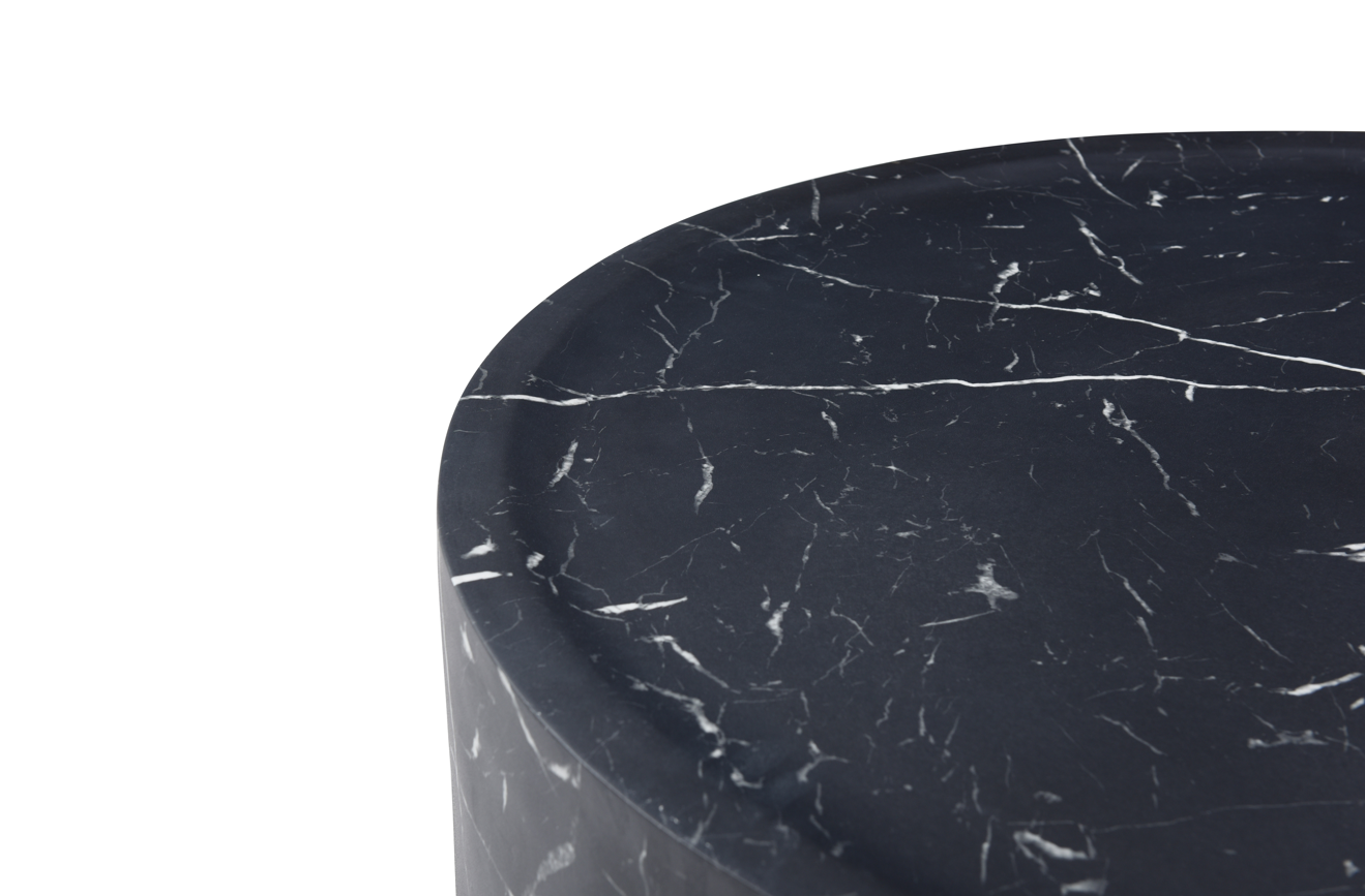 Image of Ciladro Side Table - Faux Black Marble