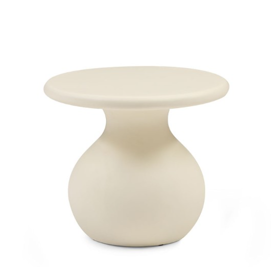 Image of Rolo Side Table - Matte Beige