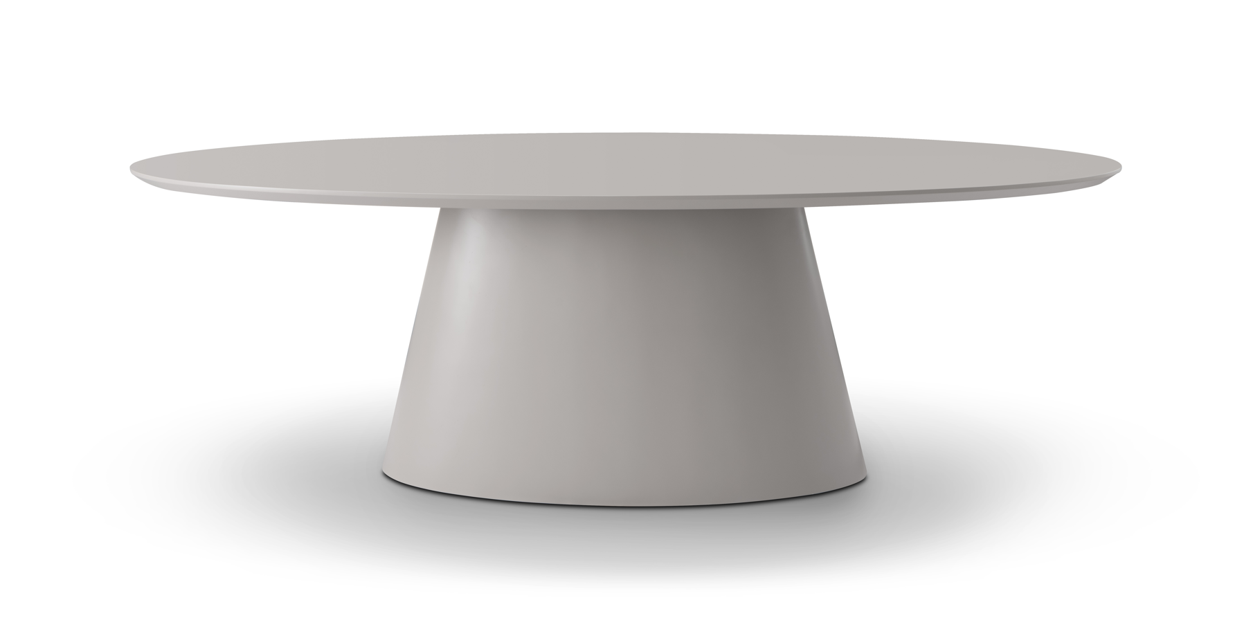 Image of Tavamo Dining Table - Oval - Matte Beige