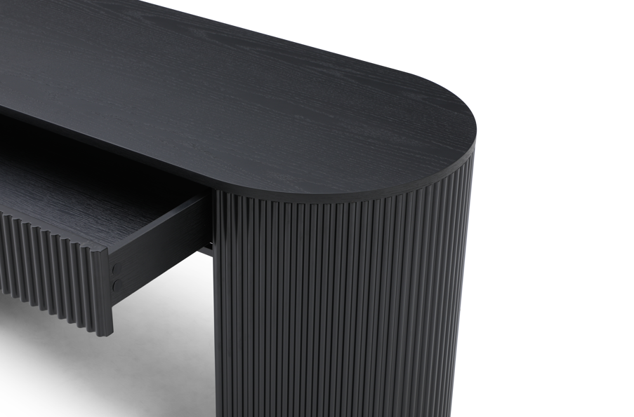 Image of Lantine Desk - Black Oak