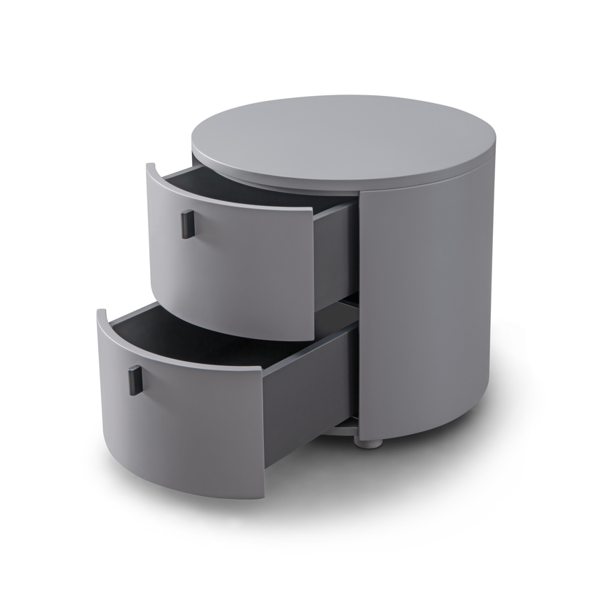 Image of Sims Bedside -  Matte Grey
