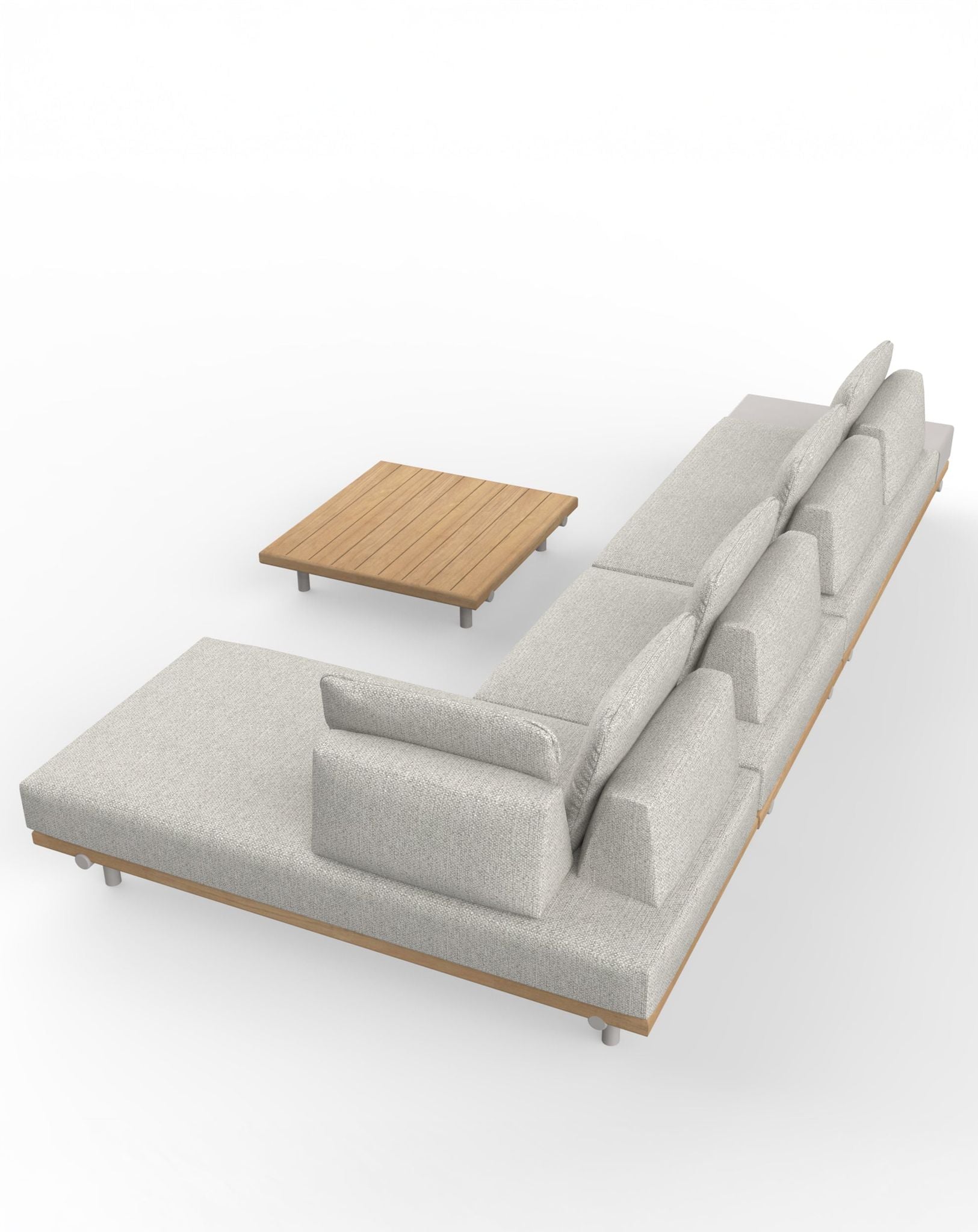 Image of TILT Modular Lounging Sofa Set with Coffee Table