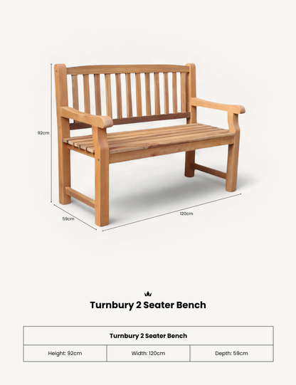Turnbury 2 Seater Bench