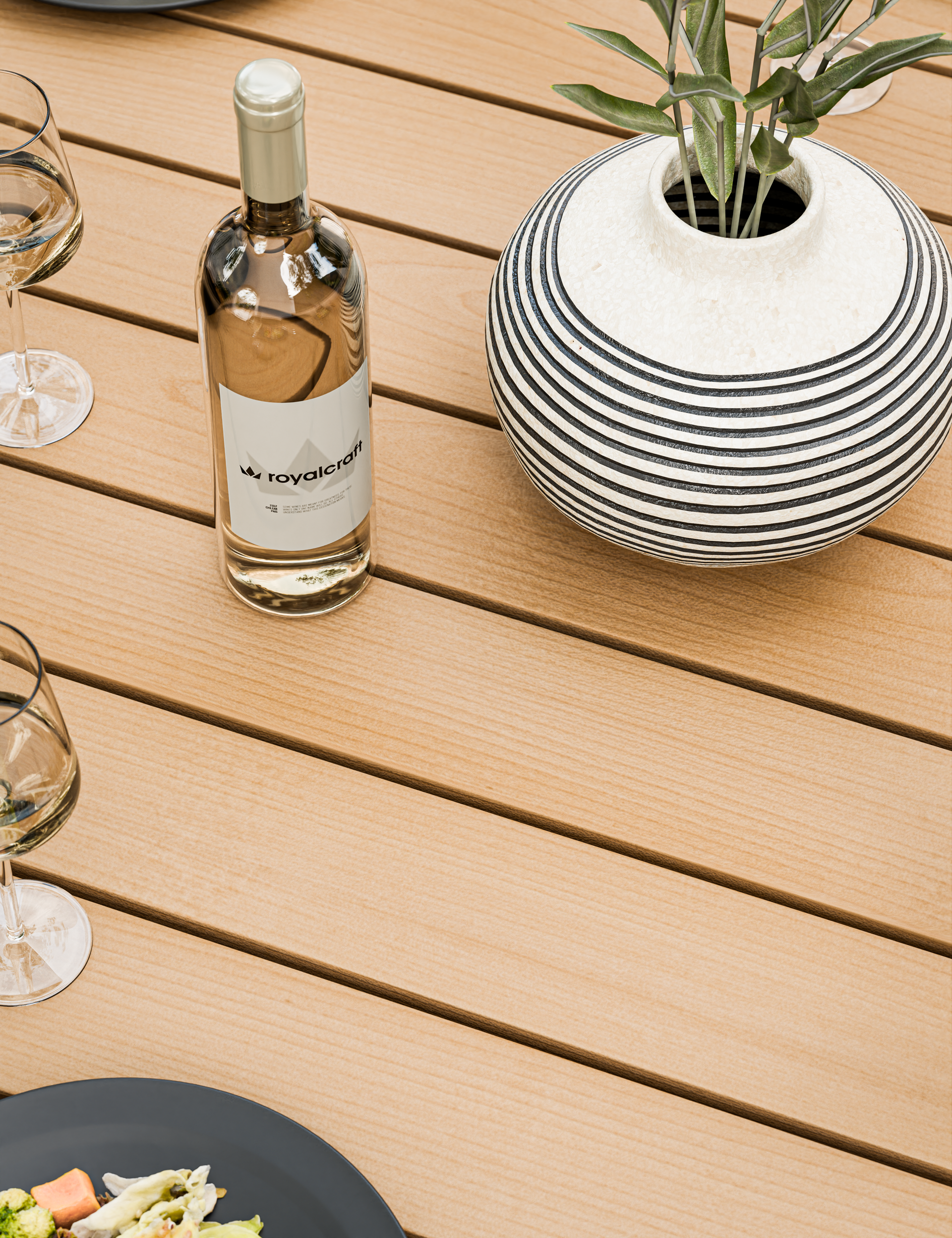 Tuscany 6 Seater Round Dining Set with Eden Night Dining Chairs