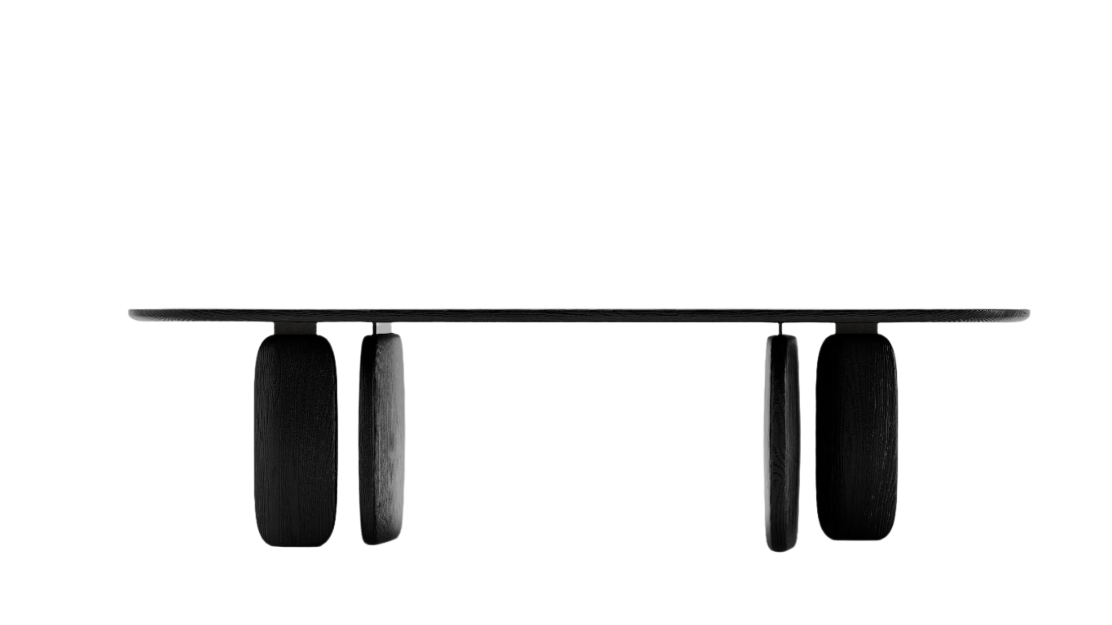 Image of Underline 280 Dining Table - Black Oak