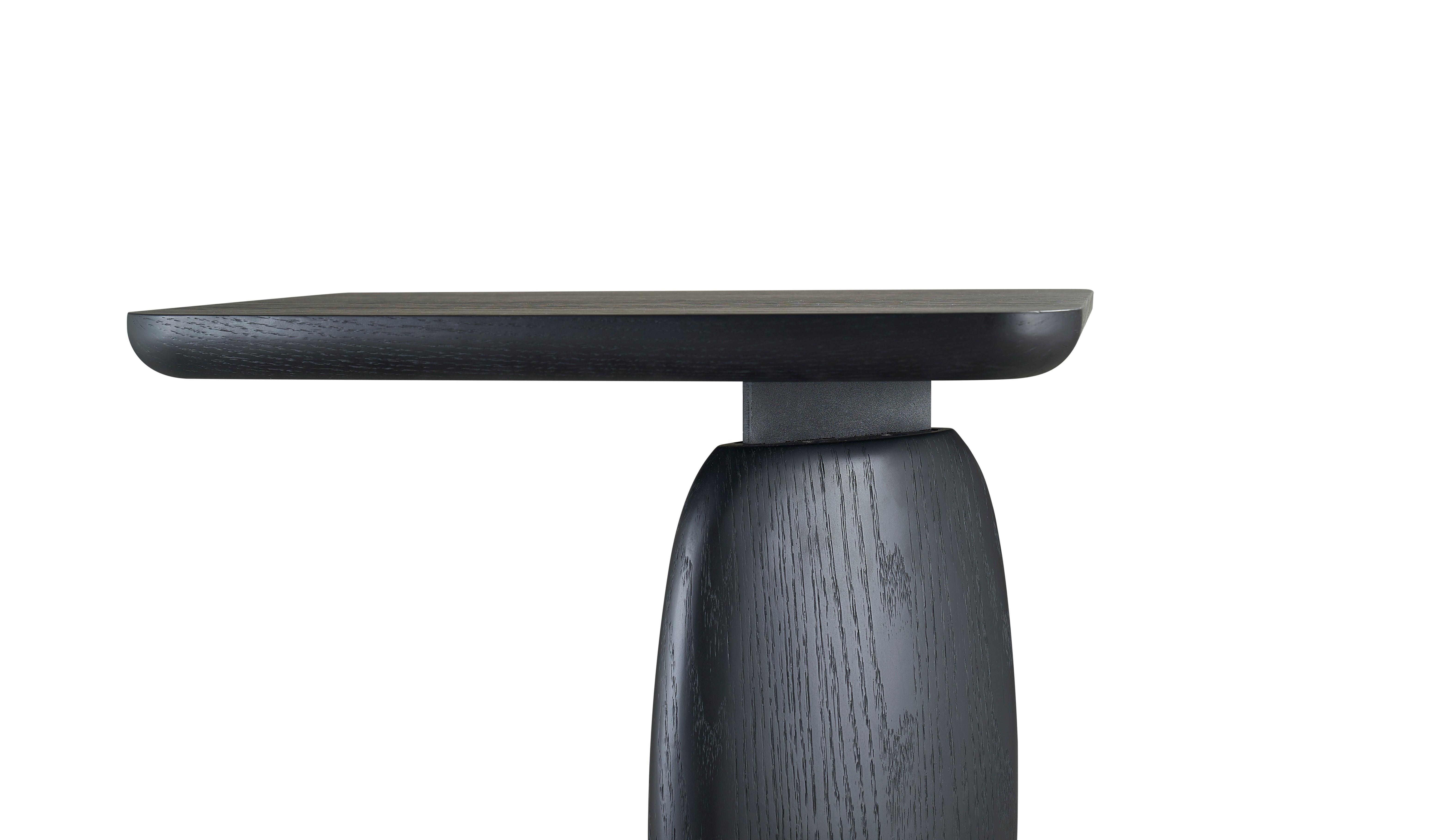 Image of Underline Side Table - Black Oak