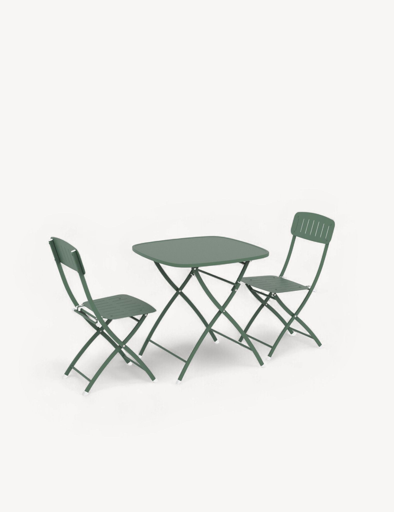 Image of Venice 2 Seater Folding Bistro Set in Moss