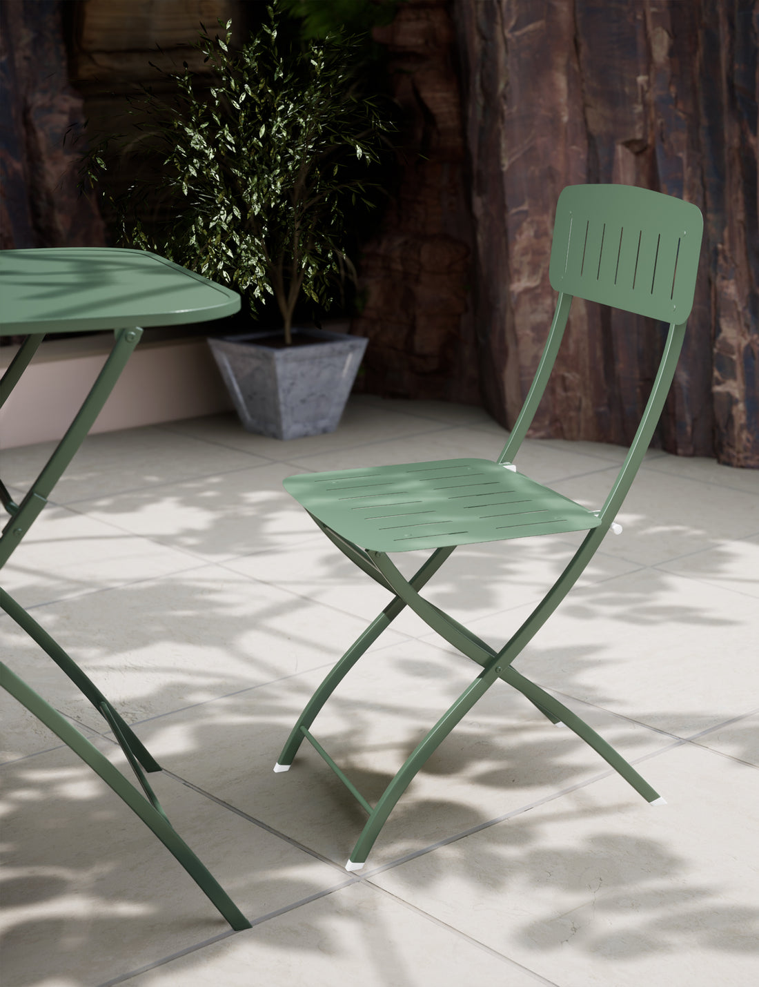 Venice 2 Seater Folding Bistro Set in Olive