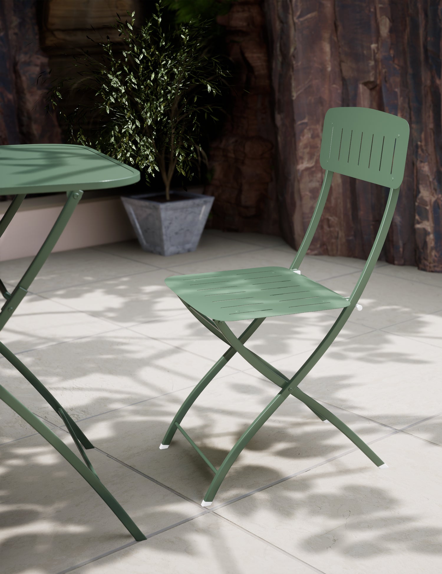 Venice 2 Seater Folding Bistro Set in Olive