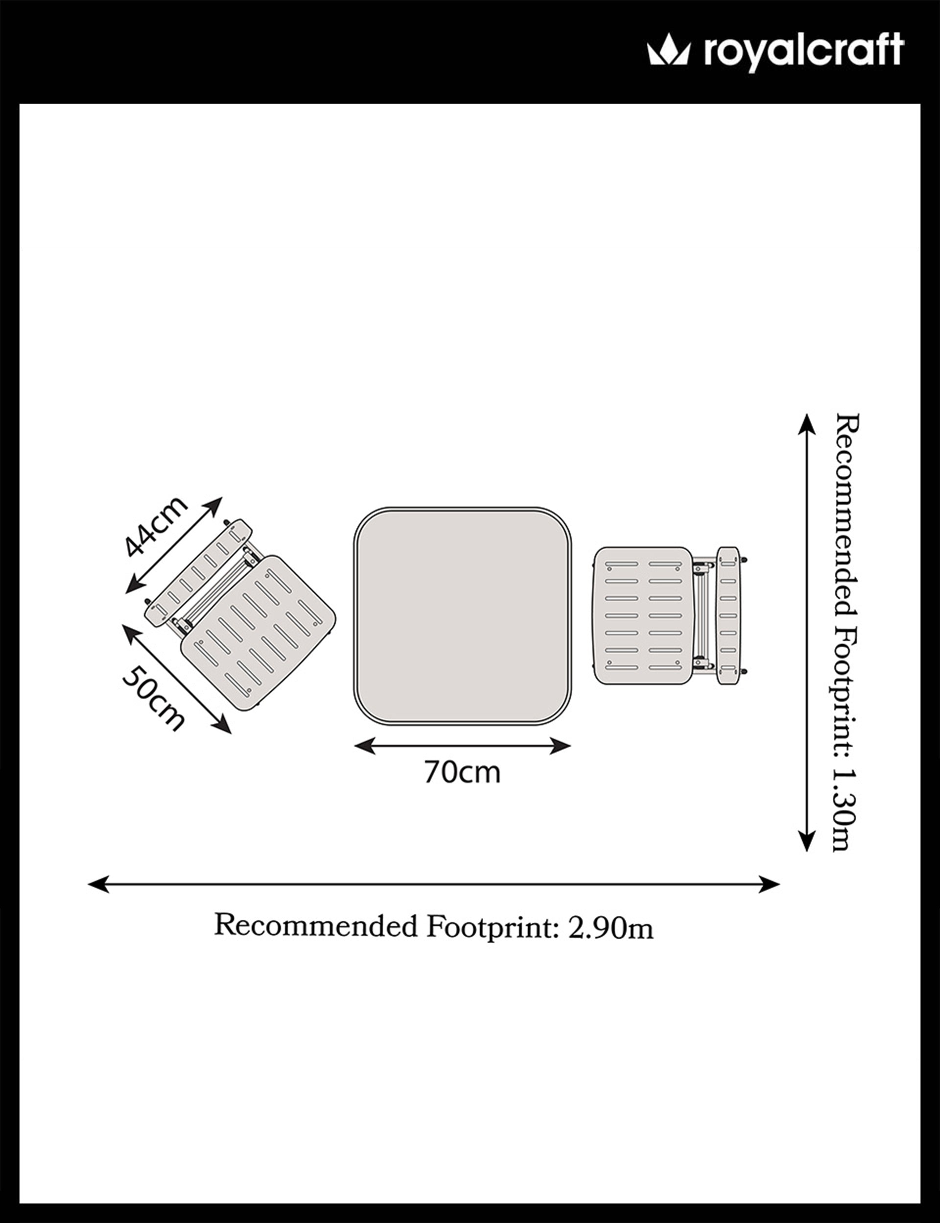 Venice 2 Seater Folding Bistro Set in Caribbean Blue