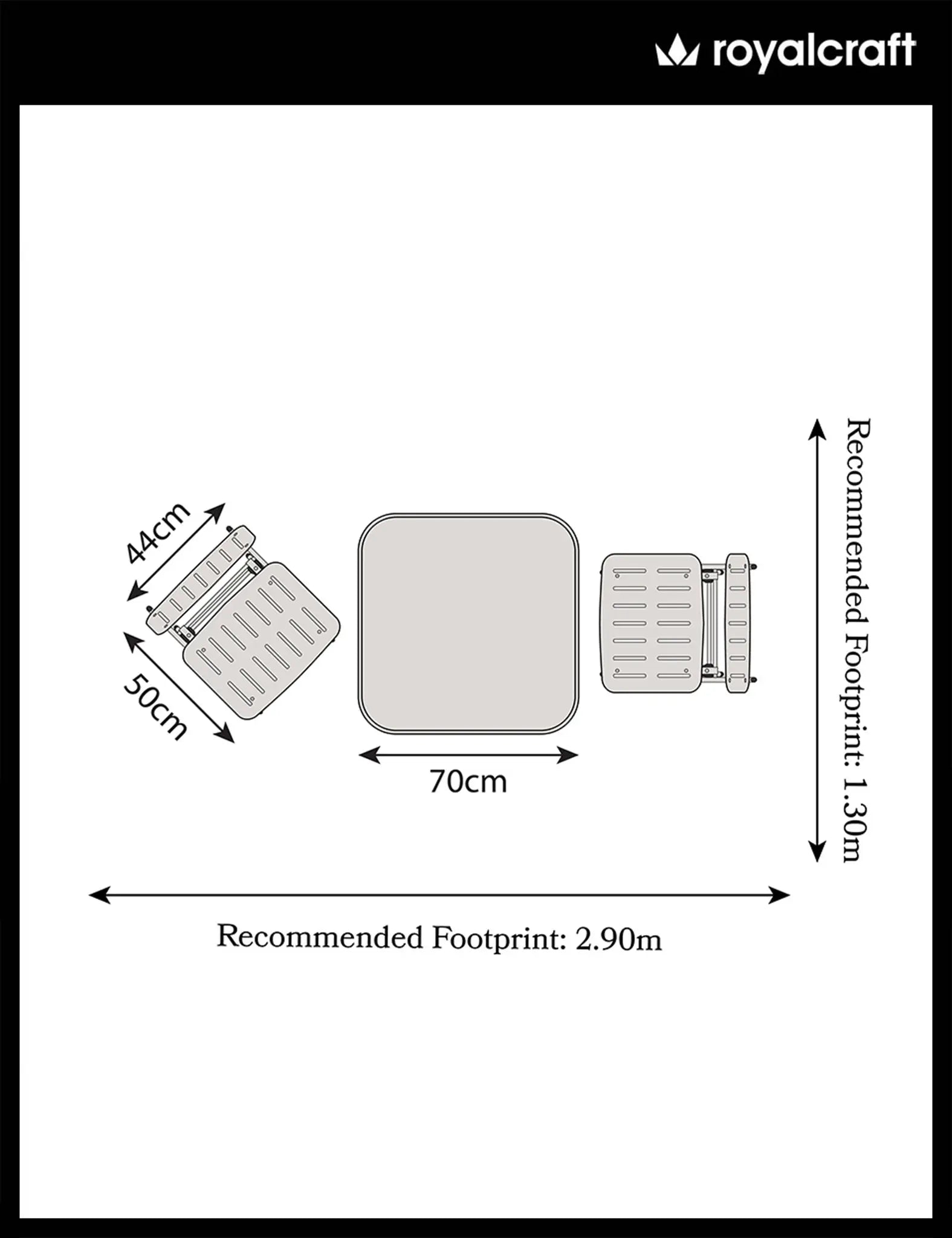 Venice 2 Seater Folding Bistro Set in Cayenne Orange