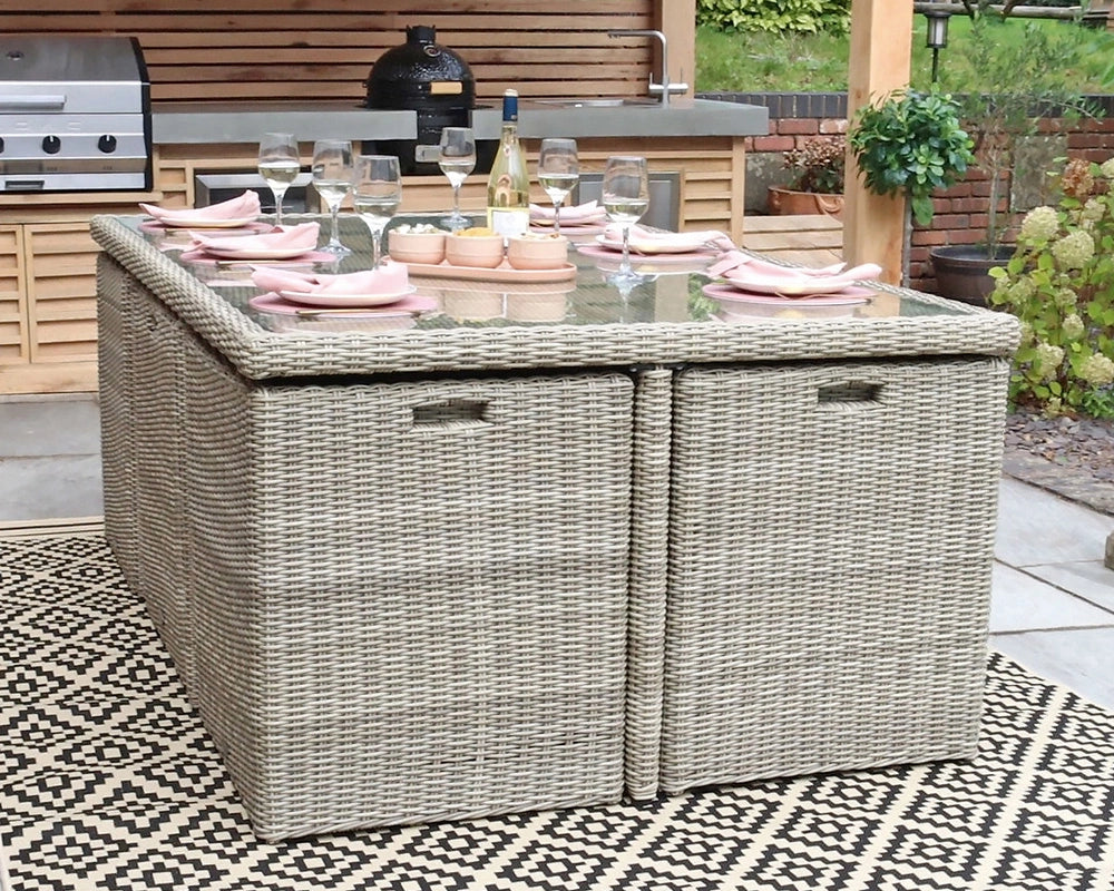 Wentworth 10 Seater Cube Dining Set