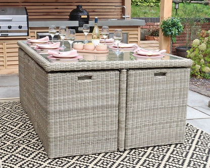 Wentworth 10 Seater Cube Dining Set
