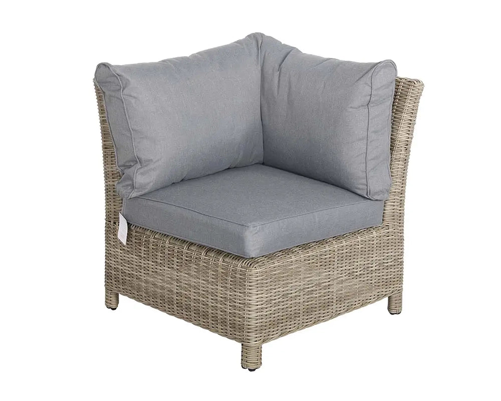 Wentworth 8 Seater Deluxe Modular Corner Dining &amp; Lounging Set with Square Fire Pit Table