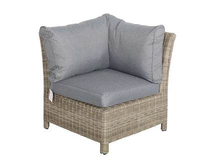 Wentworth 8 Seater Deluxe Modular Corner Dining &amp; Lounging Set with Square Fire Pit Table