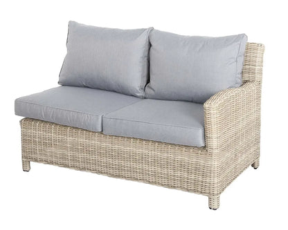 Wentworth 8 Seater Deluxe Modular Corner Dining &amp; Lounging Set with Square Fire Pit Table