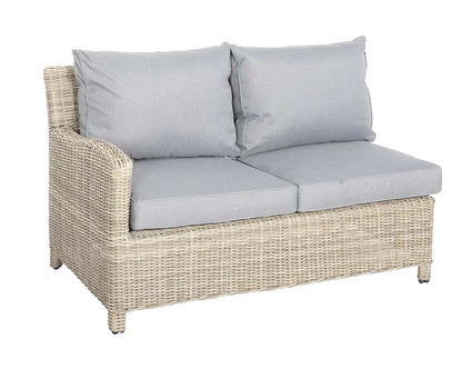 Wentworth 8 Seater Deluxe Modular Corner Dining &amp; Lounging Set with Square Fire Pit Table