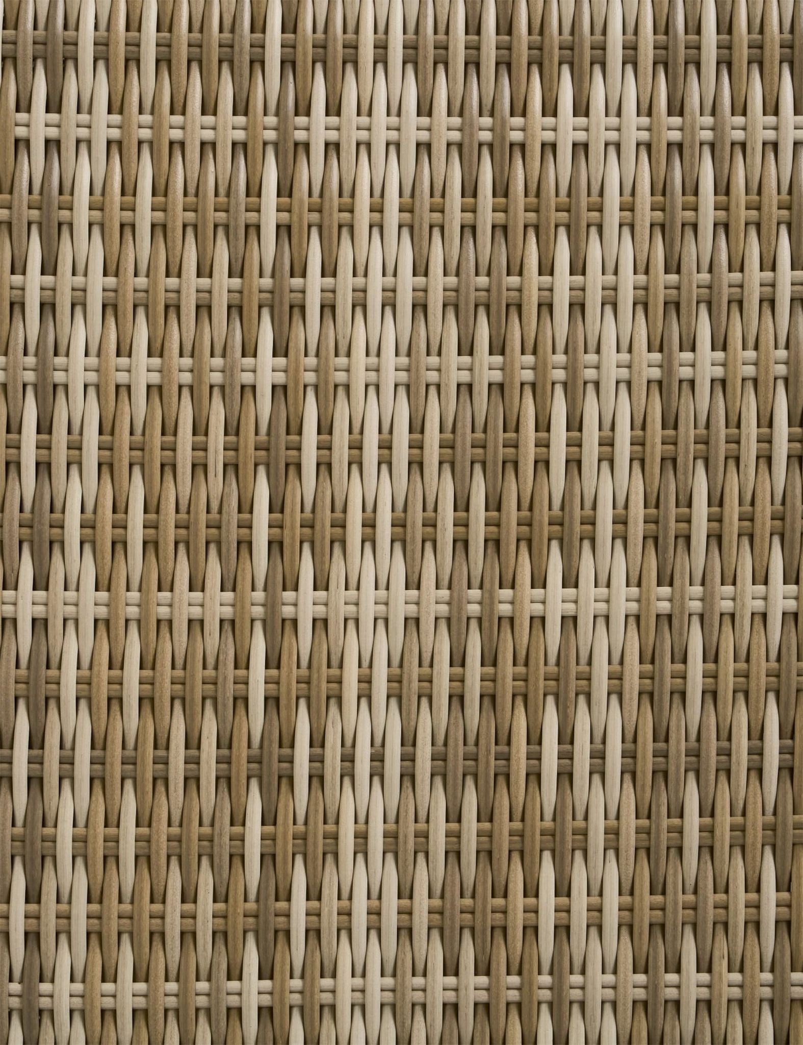 Image of Close-up of a woven rattan texture with a brown and beige color scheme.