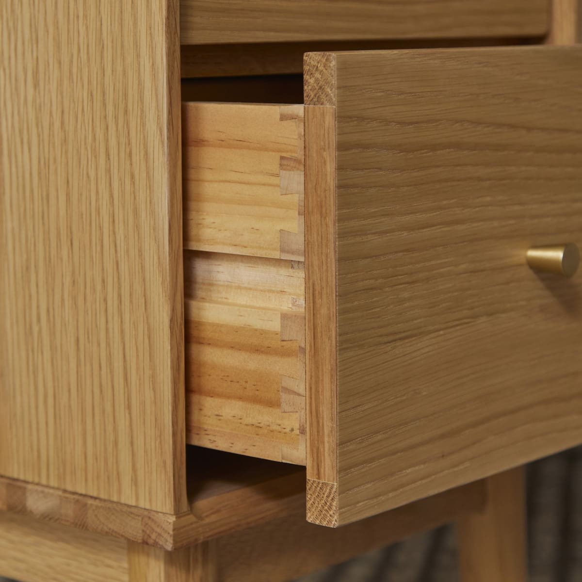 Image of Wright Narrow Oak Bedside Table