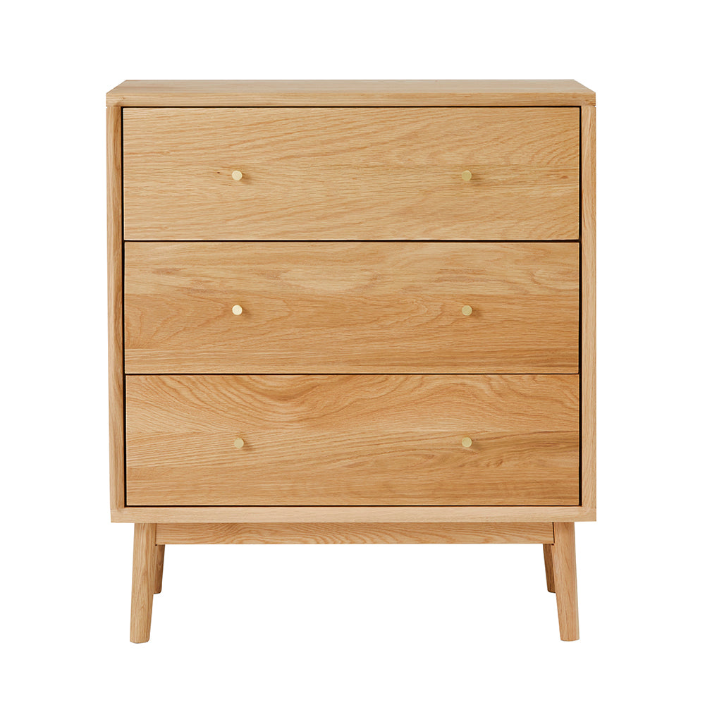 Image of Wright Oak Chest of 3 Drawers