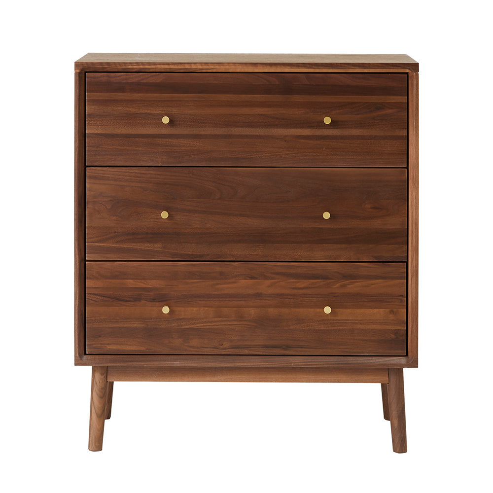 Image of Wright Walnut Chest of 3 Drawers