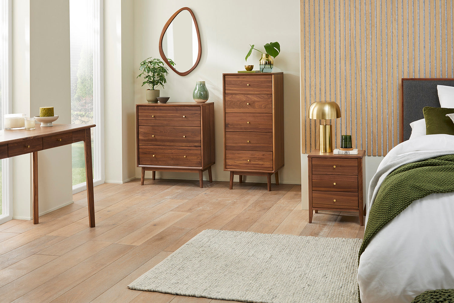 Image of Wright Walnut Chest of 3 Drawers