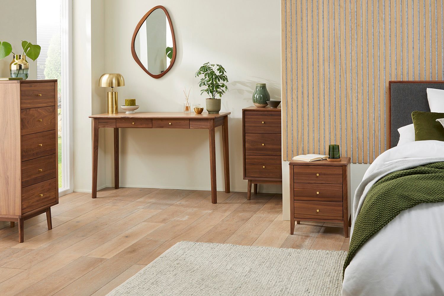 Image of Wright Walnut Desk and Dressing Table