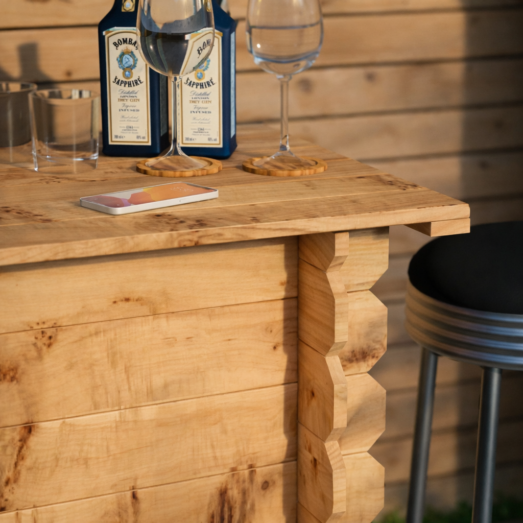 Image of Rustic Wooden Interlock Bar