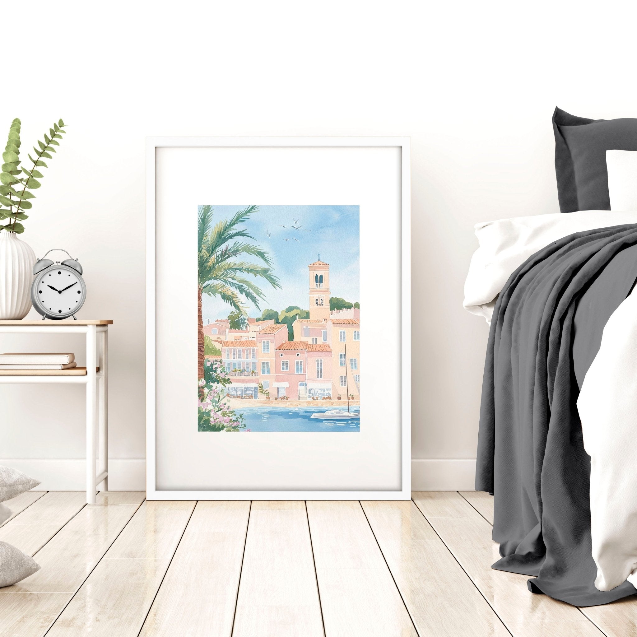 Image of Above The Bed Wall Decor | Set of 3 Beach Decor Wall art Prints