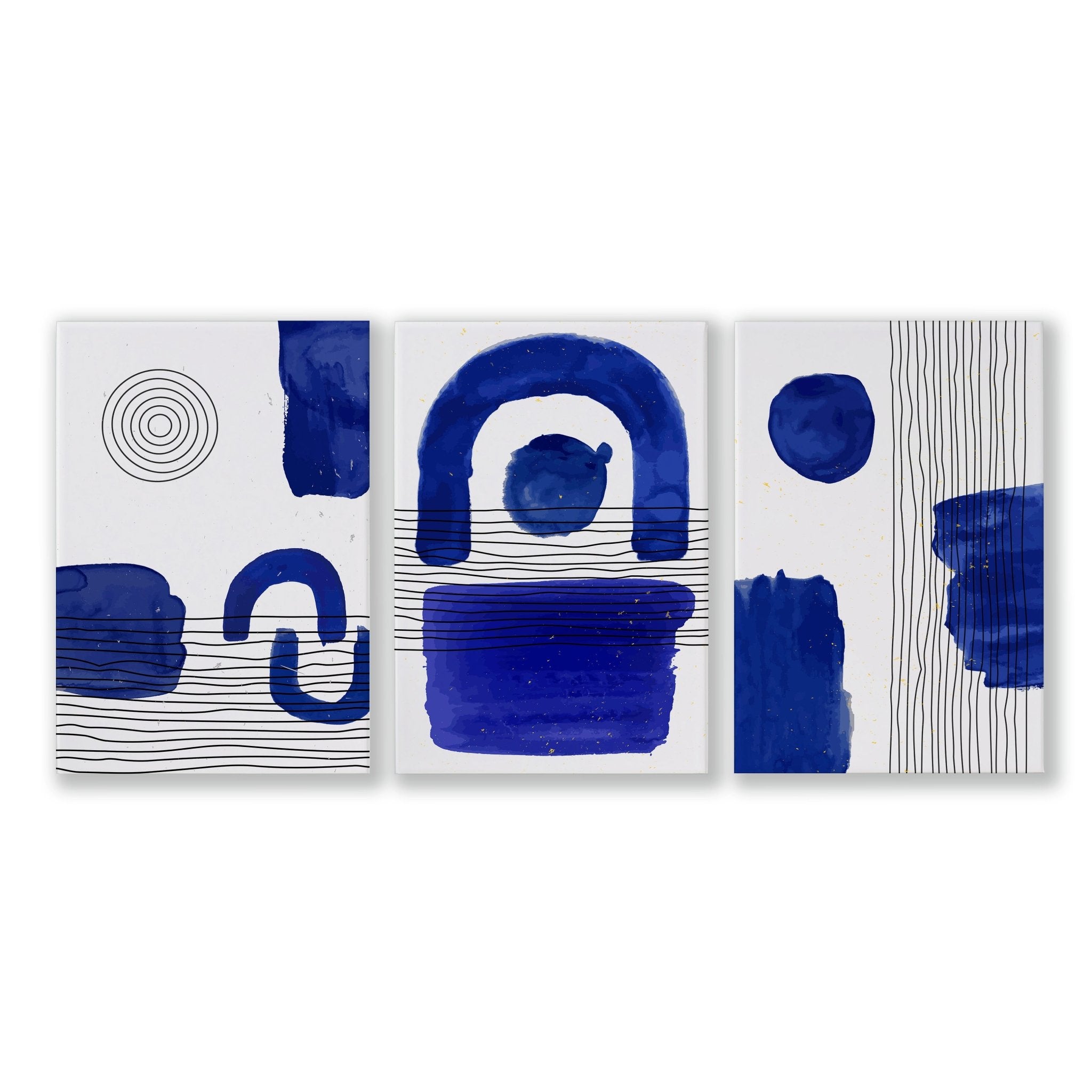 Image of Abstract Art Wall Art | Set of 3 Abstract Wall art Prints