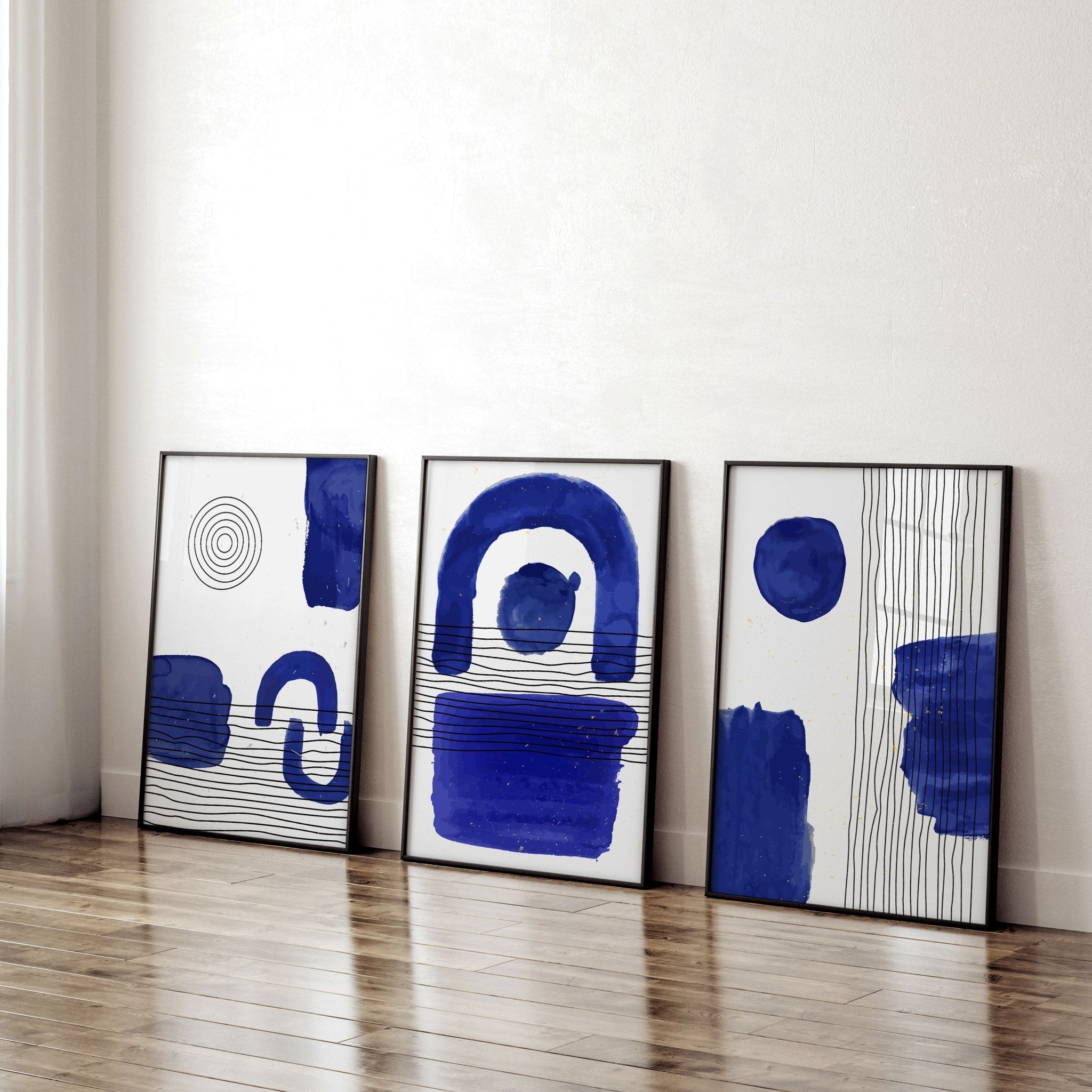 Image of Abstract Art Wall Art | Set of 3 Abstract Wall art Prints